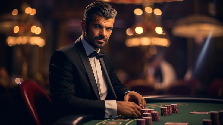 antarmuka meja blackjack SA Gaming dengan kontrol taruhan